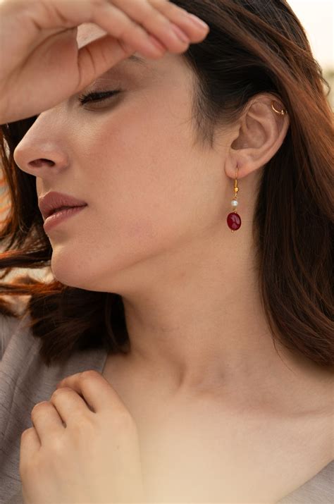 Anoushka Ruby Red Necklace Set – Do Taara