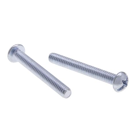 10-32 x 2-1/2 in. Round Head Combo Machine Screws - Steel Zinc - 100qty ...