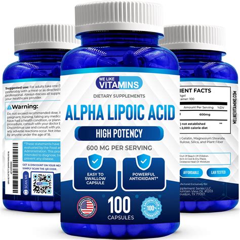 Amazon.com: Superior Labs Alpha Lipoic Acid - Pure Non-GMO ALA 600mg (4 ...