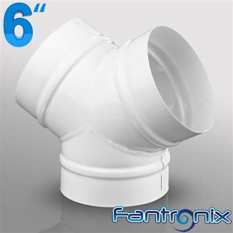 Buy 6 inch 150mm dia Duct Y piece connector Splitter Joiner - Plastic ...