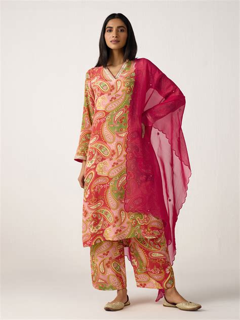 Buy Chandni Paisley Printed Kurta | Ladies Kurta Online : Ancestry