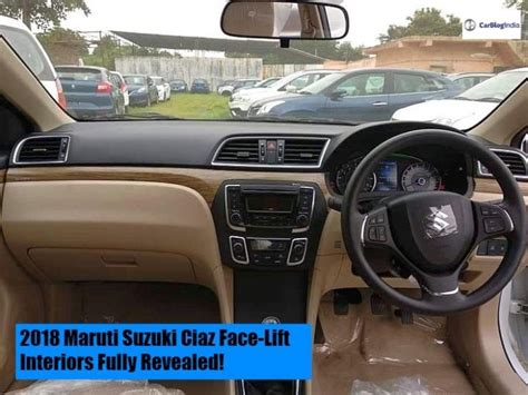2018 Maruti Ciaz Interiors Revealed Completely In New Spy Shots » Car ...