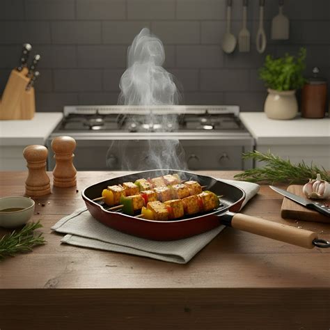SUNCASA Castella Pre Seasoned Cast Iron Grillpan, 28cm/ 1.7L – Suncasa