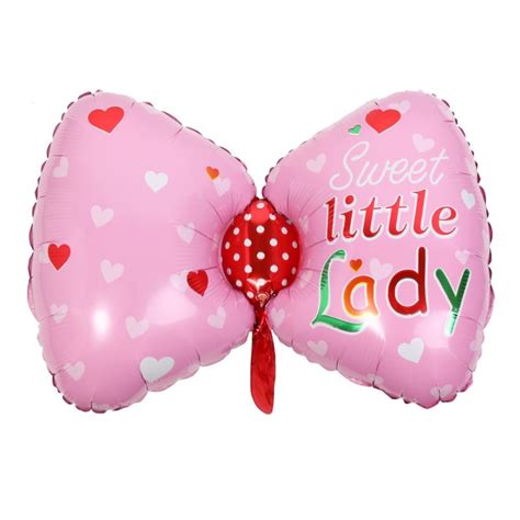 Tomtopp Baby Shower Bow Tie Foil Balloon Baby Boy Girl Happy Birthday ...