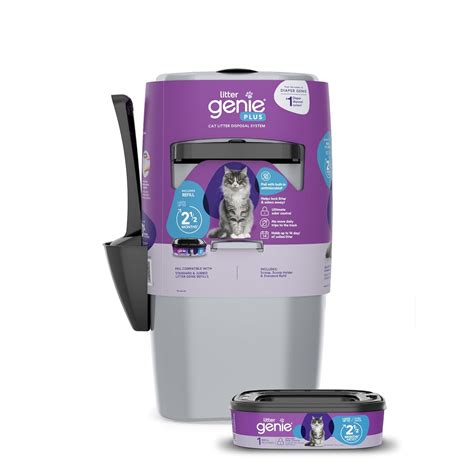 Litter Genie Plus Pail, Ultimate Cat Litter Disposal System, Locks Away ...