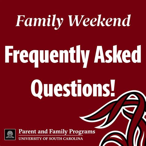 SC Parents | 🎉Save the Date! Family Weekend 2025 at the University of ...