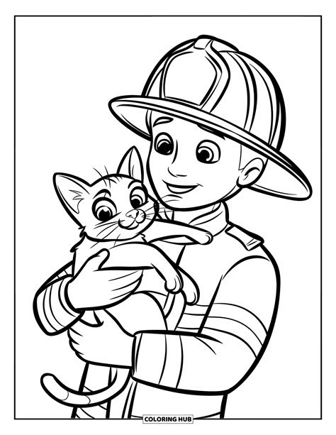 60+ Firefighter Coloring Pages for Kids & Adults (Free Printable PDFs)