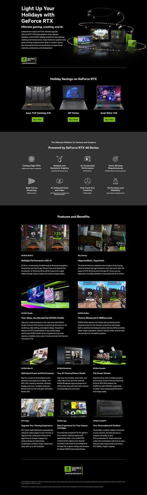 Laptops with NVidia RTX & GTX Graphics