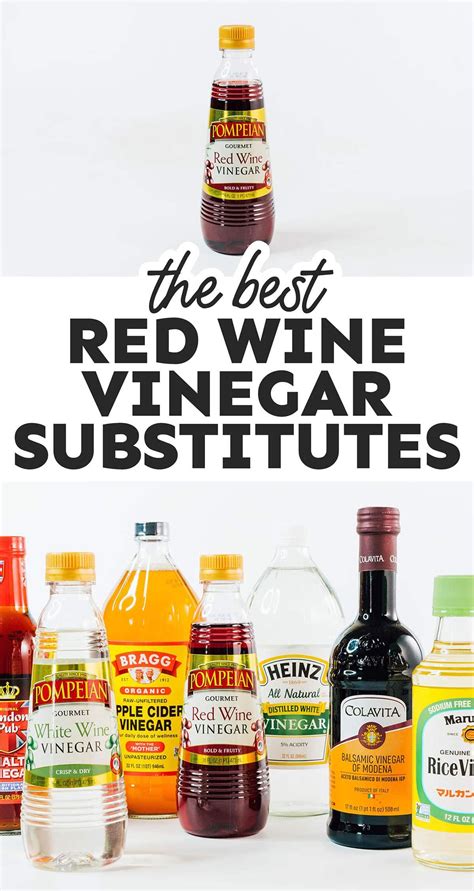 Cooking Substitute Red Wine Vinegar at Joseph Gilmore blog