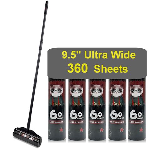 RIKMSS Large Lint Roller for Pet Hair Extra Sticky, 9.5" Wide Giant ...