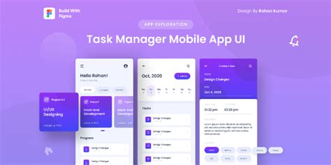 Task manager Mobile app Ui (Community) | Figma Community