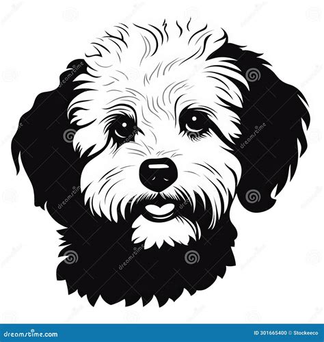 Uk Shaggy Dog Dog Face Tattoo Vector In John Lowrie Morrison Style ...