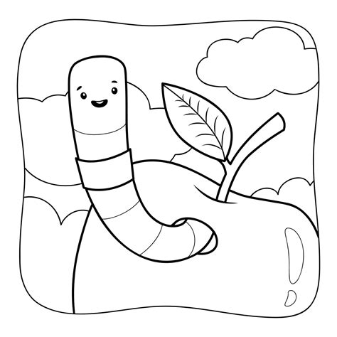 Earthworms coloring page - Download, Print or Color Online for Free