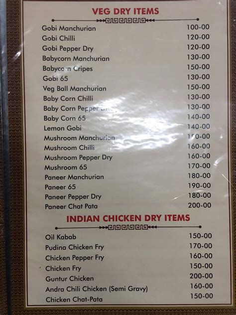 Menu at Kudla food land, Bengaluru, Bus Stop