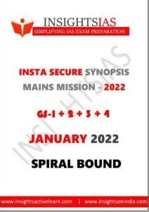 GS 1 To 4 Of Secure Synopsis January Notes 2022 For Mains By Insight ...