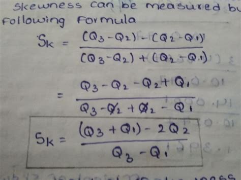 Bowleys coefficient of skewness from the following data - Brainly.in