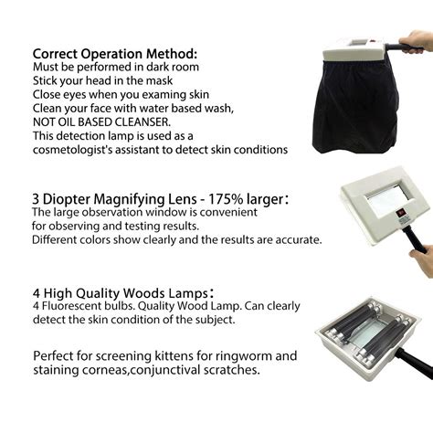 Buy Woods Lamp Skin Analyzer Magnifying Analyzer Beauty Test Face Care ...
