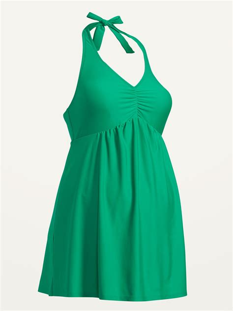 Maternity Halter Swim Dress | Old Navy