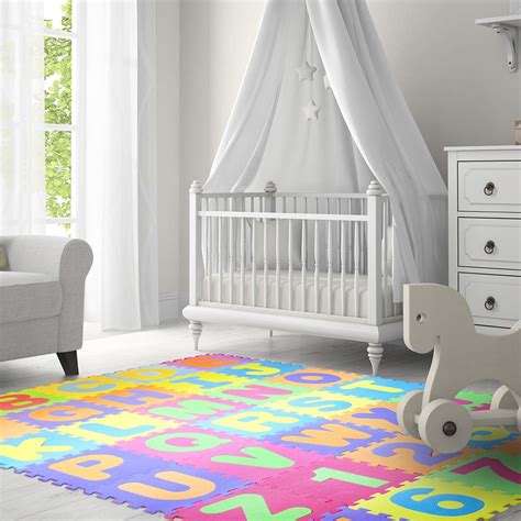 Buy Interlocking Multi Color Kid Foam Puzzle Floor Play Mat, Crawling ...