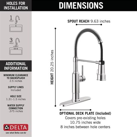 Delta Theodora Chrome Single Handle Pull-down Kitchen Faucet with ...
