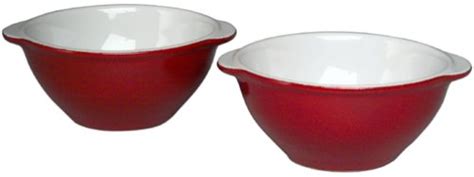 Buy Emile Henry Couleurs Red Gratinee Bowls, Set of 2 Online at Low ...
