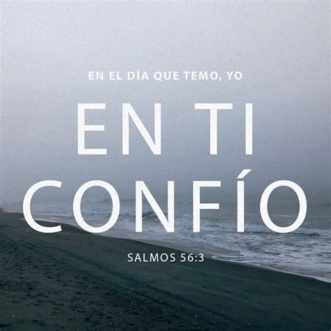 Salmos 56:3-7 Cuando siento miedo, pongo en ti mi confianza. Confío en ...