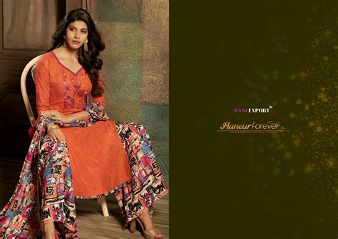 Rani Export By Kashida Kari Designer Dress Materials