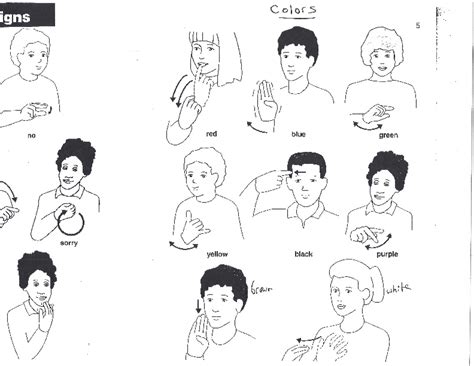 Image result for How to Learn Sign Language Colors