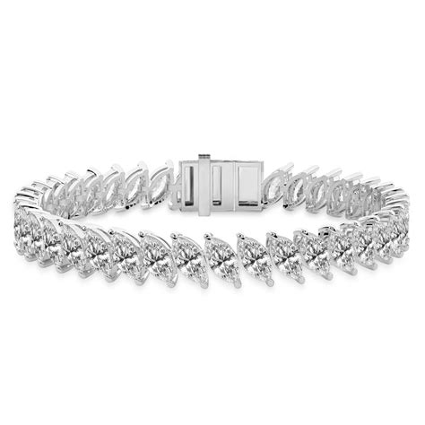 Buy Lab Grown Diamond IGI Certified Platinum Tennis Bracelet For Women ...