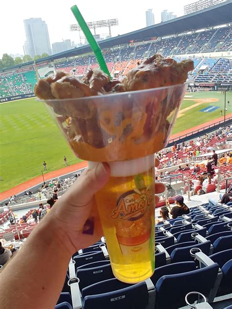 Chimaek at a baseball game