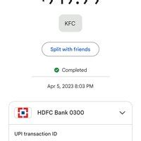 [Resolved] KFC India — Money debited but order not placed via KFC app
