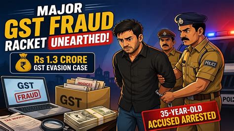 Major GST Fraud Racket Unearthed: 35-year-old Accused Arrested in Rs 1. ...