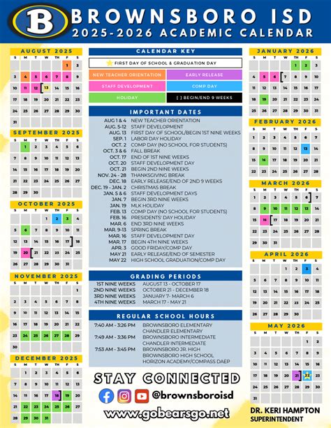 Brownsboro ISD School Calendar 25-26 [PDF] revised - EduCounty