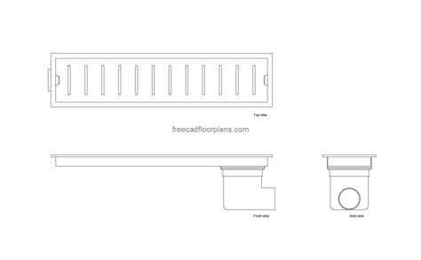 TOTO Floor Drain - Free CAD Drawings