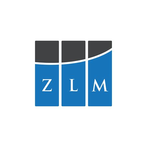 ZLM letter logo design on white background. ZLM creative initials ...