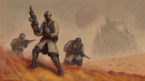 Steel Legion at Armageddon War - Art by Javier Quintana - 40K Gallery