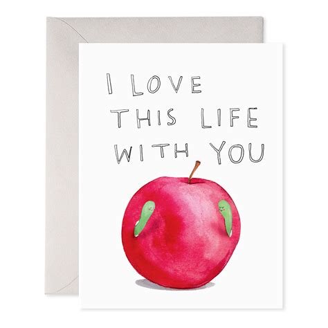 Happy Worms Greeting Card – E. Frances Paper