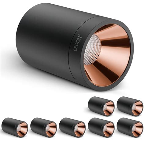 LEDDiT 15 Watt Warm White Round Surface Cylindrical Shape Indoor ...