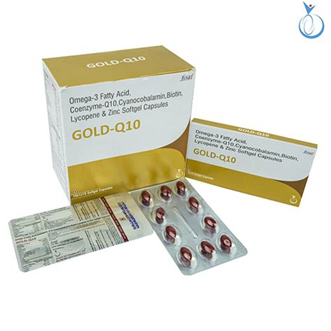 GOLD-Q10 Softgel Capsules Dolvis Bio Pharma Private Limited