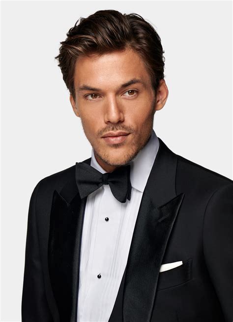 Black Lazio Tuxedo in Pure S110's Wool | SUITSUPPLY