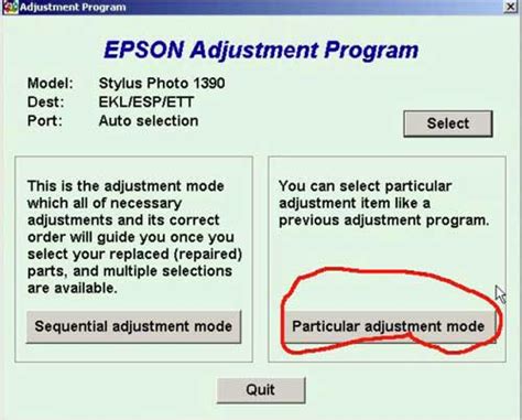 Image result for Epson Adjustment Program Select