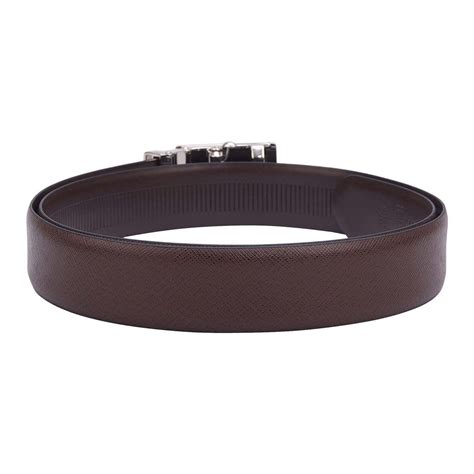 Formal Saffiano Leather Mens Belt-Brown – Da Milano