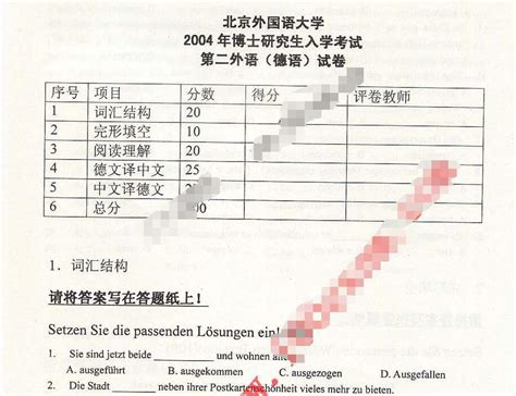 北京外国语大学考博网|历年考博真题、考博试题下载