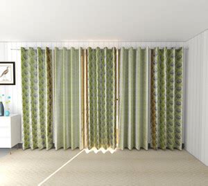 QITTU 253 cm (8 ft) Long Door Satin Room Darkening Curtain (Pack Of 5 ...