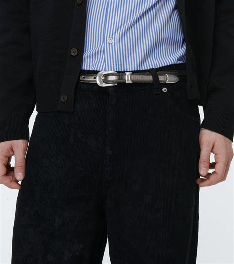 Our Legacy - Metallic leather belt Our Legacy