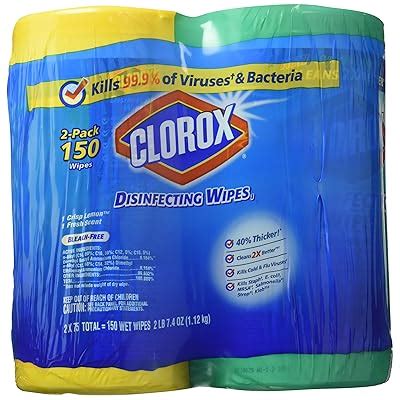 Buy Clorox Disinfecting Wipes, 2x75ct Online India | Ubuy