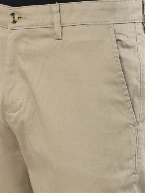 Classic Polo Men's Moderate Fit Cotton Trousers | CR-TRS-SATIN-KHAKI M