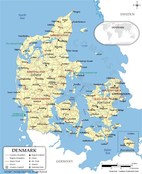 Denmark Map