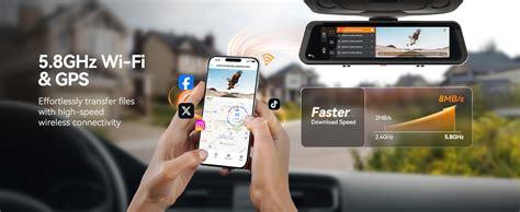 WOLFBOX G900 PRO Rear View Mirror Dash Cam for Car with 8MP STARVIS 2 ...