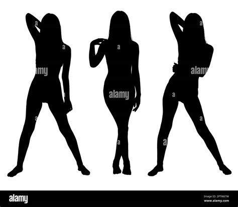 Sexy Woman Silhouette Side View